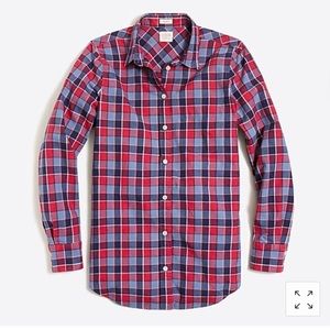 Jcrew light weight homespun shirt in boy fit
